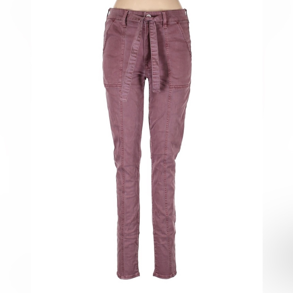 Women’s American Eagle Jeans, Sz 12, Burgundy, Skinny Leg,, 31 inseam, 9.75 rise